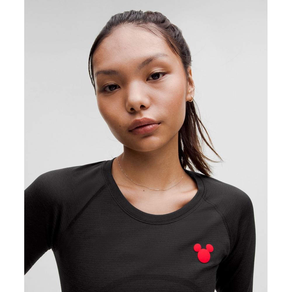 Disney X Lululemon  Swiftly Tech Long Sleeve Shirt 2.0 Hip Length Black Black