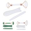Jadestone Roller Massage Gua Sha Set Facial Manual Double Heads Jadestone Roller Massage Scraping Se