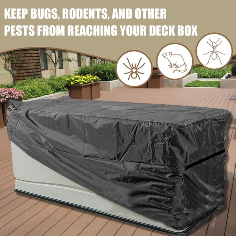 Waterproofed Garden Storage Box Cover Outdoor Deck Box Protecting Cover for Outdoor Storage Deck Box