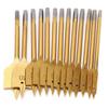 13pcs High Carbon Steel Paddle Flat Bits 1Celsius4in Hex Shank Wood Hole Cutter