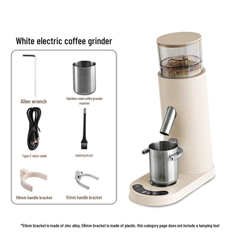 Cross-Border 110V/220V Electric Coffee Bean Grinder with 420 Steel Core – Ideal for Hand Pour Over and Espresso.