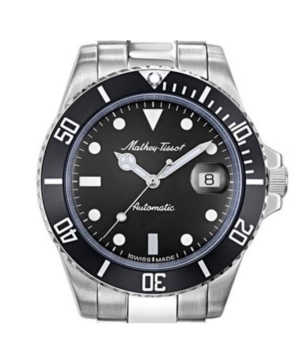 Mathey-Tissot Pánské hodinky Mathy Vintage Automatic Stainless Steel Black Dial H901ATN