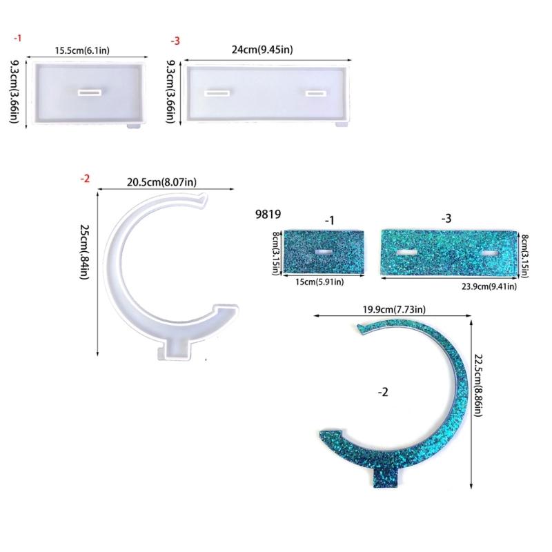 Resin Mold Silicone Plate Display Stand Mold for Enjoyable DIY Projects DIY Tool Making Mold Silicone Display Stand Mold