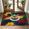 Fenerbahçe FC Design Crystal Velvet Rug Soft Decorative Mat for Bedroom Entrance