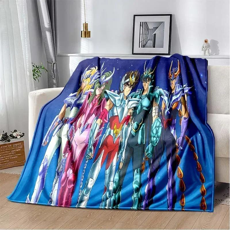 3D Retro Saint Seiya Anime Cartoon Flanelldecke Weich Gemütlich Sofa Bett Reise Decke Kinder Geburtstagsgeschenk