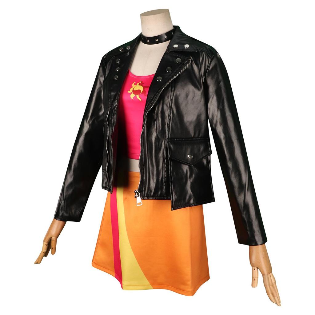Fantasia Cosplay My Little Pony Sunset Shimmer - Menina de Ponyville Roupa de Palco Anime (Estilo Europeu e Americano)