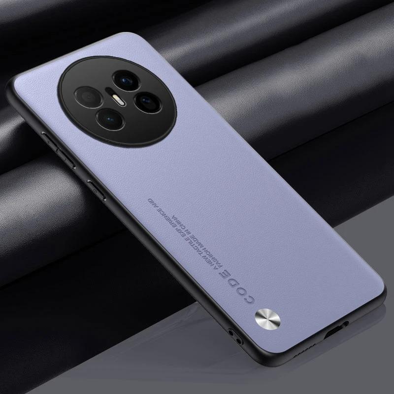 

EUCAGR Luxury PU Leather Case For Huawei Mate 70 Air Back Cover Shockproof Full Protection Phone Case For Huawei Mate70 Air Huawei Mate 70 Air світло-фіолетового кольору