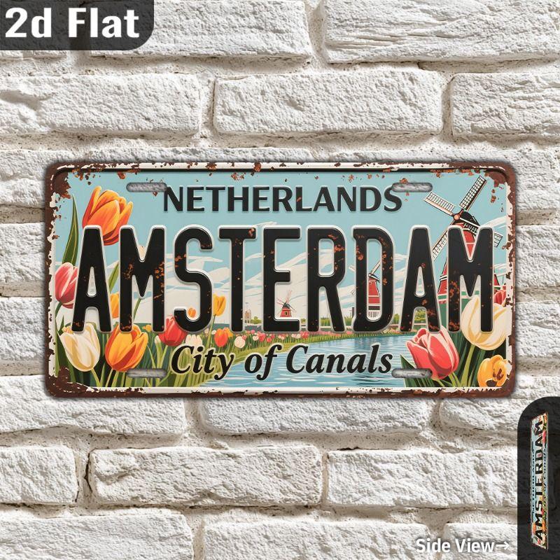 Retro Metal Aluminum Signs for Garage Yard Garden Cafe Bar Decor