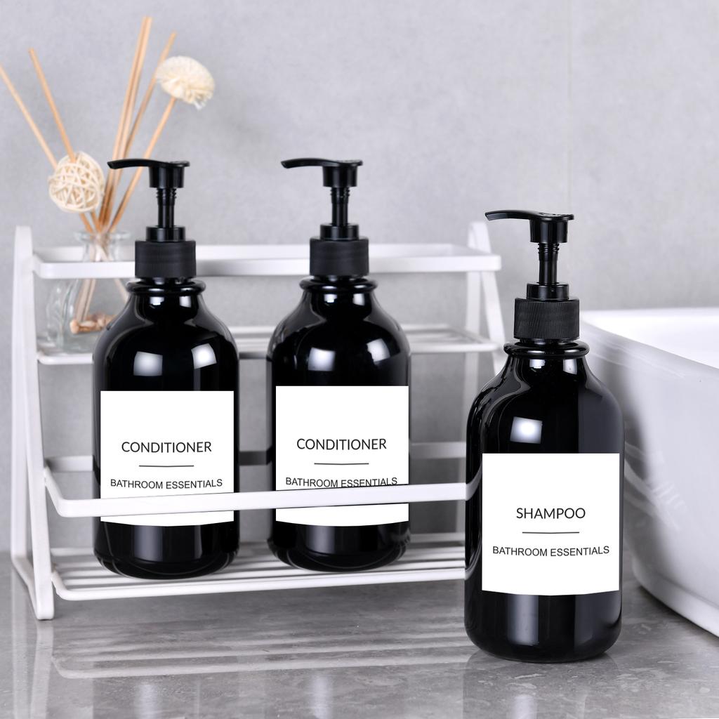 186pcs Waterproof Bathroom Labels Simple Household Classification Stickers Shampoo Body Wash Conditioner