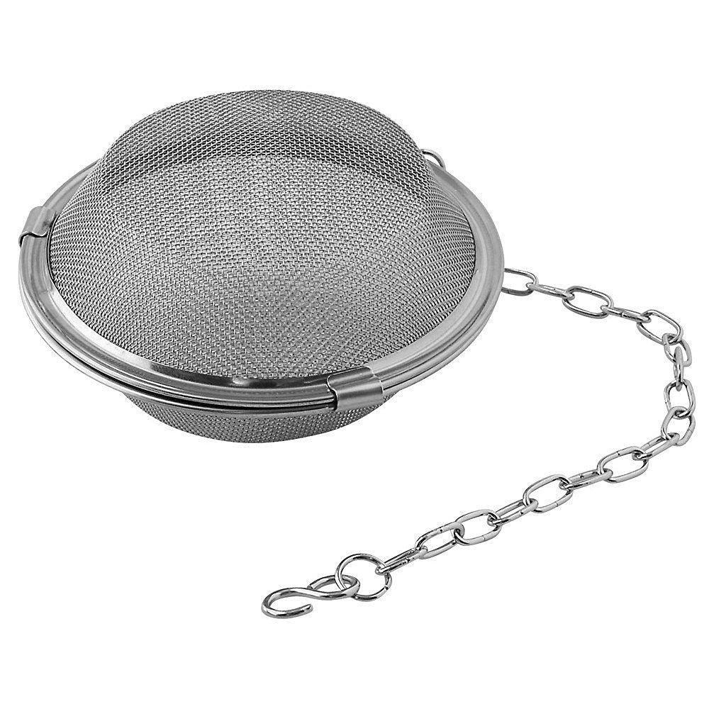 Littlewood Stainless Steel Flat Bowl Tea Strainer, 105mm, L-0315