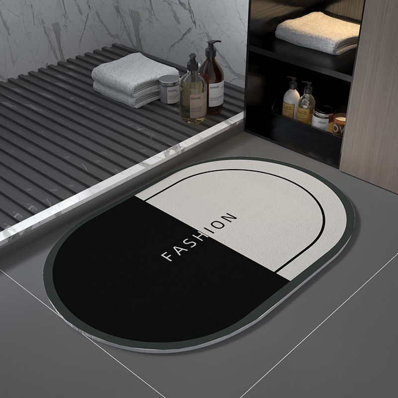 Kieselgur Badezimmerbodenmatte Modernes leichtes Luxus Badezimmertürmatte Wasseraufnahme rutschfest Fußmatte Schnelltrocknende Toilettentürmatte