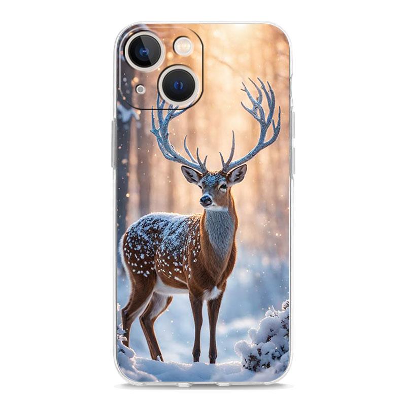 Phone Case For iPhone 16 Cases iPhone 15 12 13 14 16 Pro Max X XR XS Max 15 Plus iPhone11 Cover Landscape Winter Light Snow