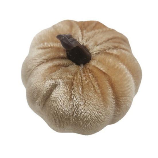 12 Pcs Velvet Foam Pumpkins Simulated Soft Reusable Ultra-light Fall Harvest Thanksgiving Halloween Decoration