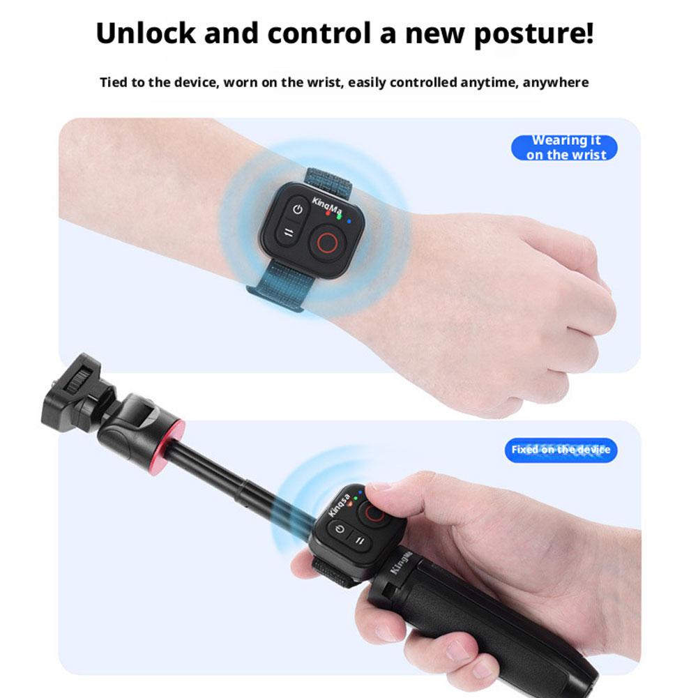 Bluetooth 5.0 Remote Control For DJI Action6/5 PRO/4 Osmo360 Sports Camera Strap Design 50m Distance Sport Camera Accessories