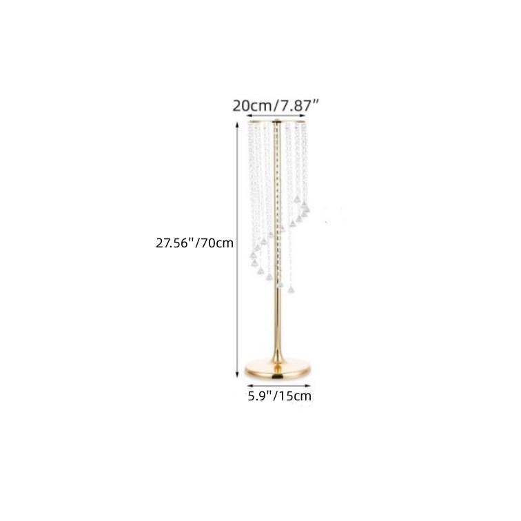 Golden Iron Wedding Flower Stand Ornament for Hotel and Home Decor