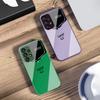 Light Purple Happiness For Samsung S 25 S25 Edge S25Ultra S8 9 S10 20 U Ltra S21 Pro S22 Plus S23 FE S24 Ultra Glass Phone Case