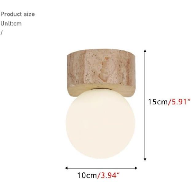 Mid Century Modern Wall Sconce White Milk Glass Marble Wall Light Fixtures Vintage Natural Stone Hallway Light Farmhouse Bedside Wall Mounted Lamp