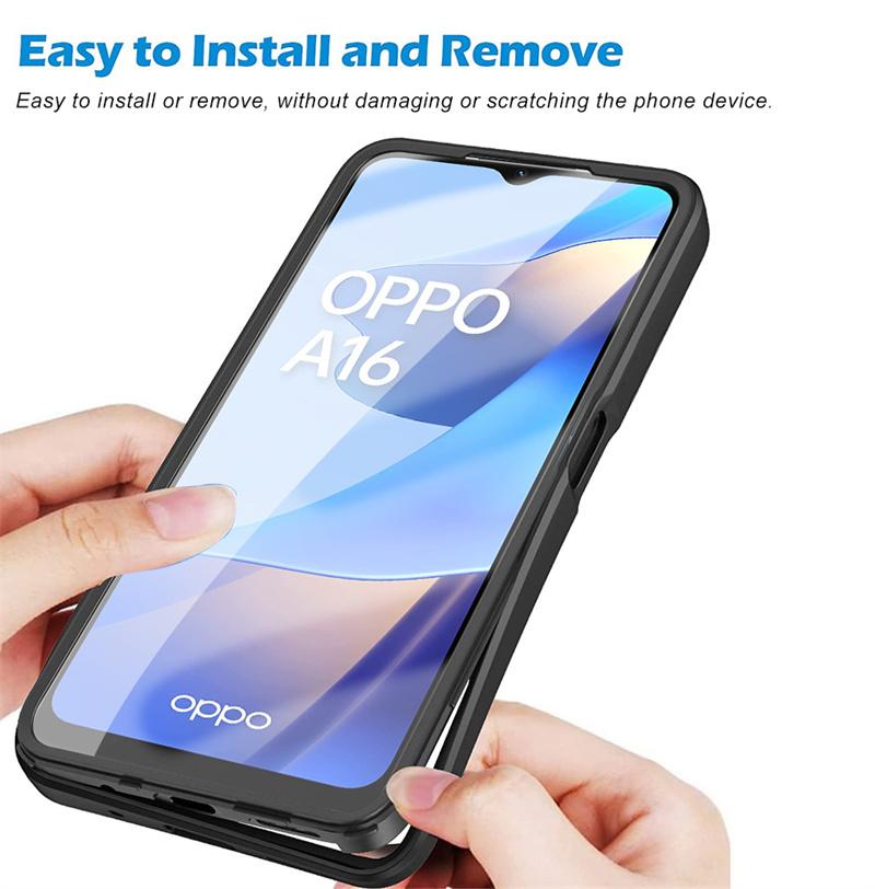 360 Full Clear Shockproof Back Cover For Oppo A16 A16s A54s Case Screen Camera Protection Phone Cases for OppoA16 A 54s Funda