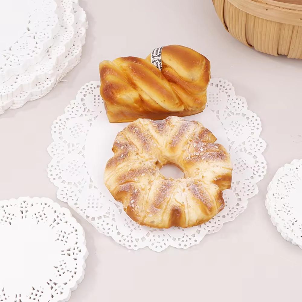 

140Pcs/Bag Disposable Oil Absorption Paper Pad Convenient Dessert Mat Paper Wedding Style C