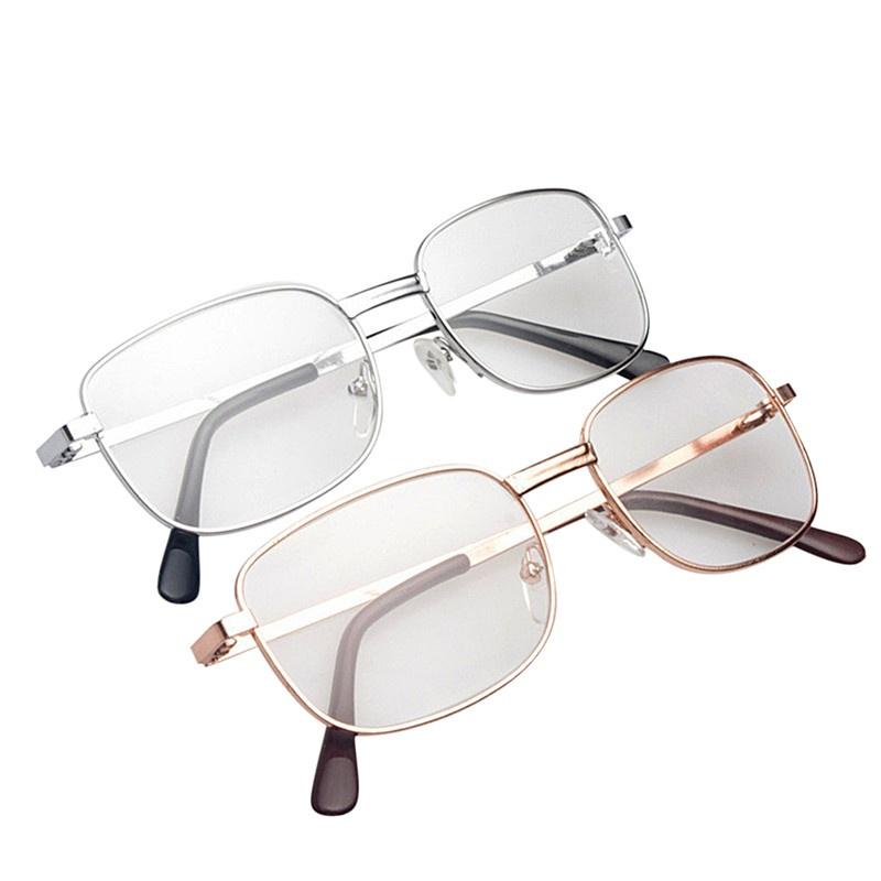 1 tk Fashion Unisex kerge kullast metallraamiga eakate prillid hüperoopiaprillid