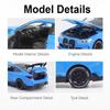 1:32 Scale M4 X5 Sports Car Model Toy Doors Opened Sound Light Metal Diecast Miniature Vehicle Models Kids Educational Toys