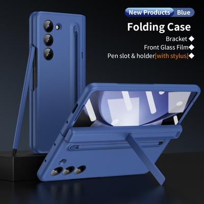 Pevný kryt na telefon odolný proti nárazu na PC s držákem pro ochranu displeje dotykového pera pro Samsung Galaxy Z Fold 6 5 4 3
