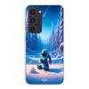 Phone Case - MANIACASE - Samsung Galaxy S23 - Silicone - 3D - Cute Stitch Starry Snow