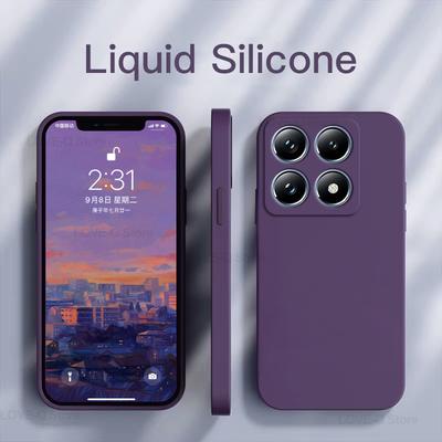 Per Mi 14T Mi14T Pro Custodia Lusso Silicone Liquido Antiurto Custodia per Telefono Per Xiaomi Mi 14T Mi 14 T Mi14T Pro Posteriore Morbida Cover in TPU Funda