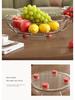 High Transparency Thickened Fruit and Nut Display Plate for Living Room