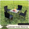 Outdoor Portable Folding Table & Chairs Set - Lightweight Roll-Up Table with Camping Seats
