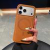 Vintage PU Leather For Magsafe Phone Case For iPhone 17 Air16 15 14 13 12 Pro Max 11 XR Soft Shockproof Bumper Business Cover
