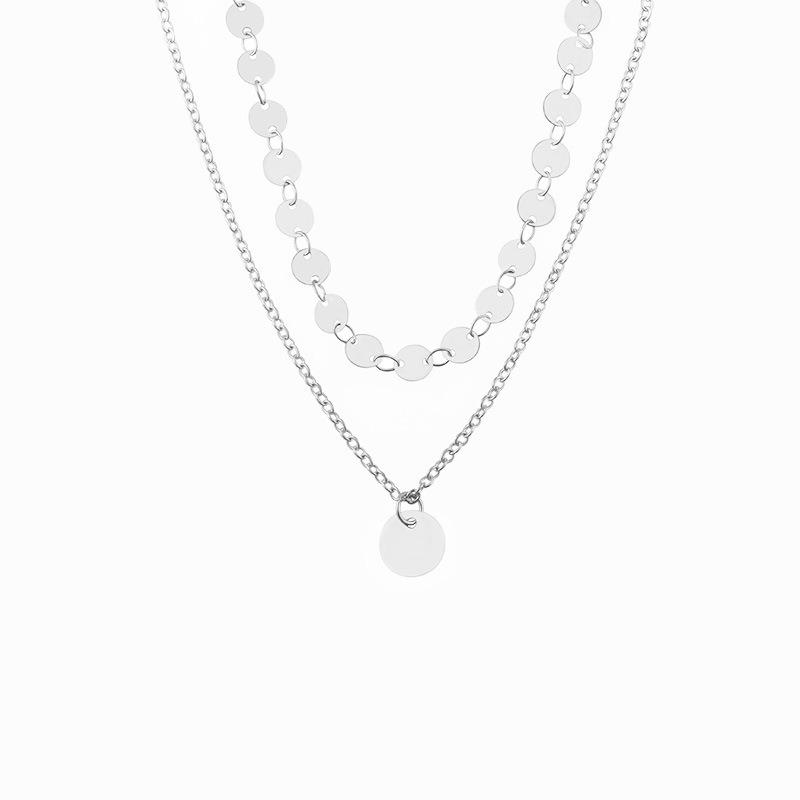 Colier lung cu ciucuri cu două straturi Moda femei simplă în formă de picătură de apă strasuri lungi cu pandantiv coliere cu farmec sexy bijuterii de petrecere