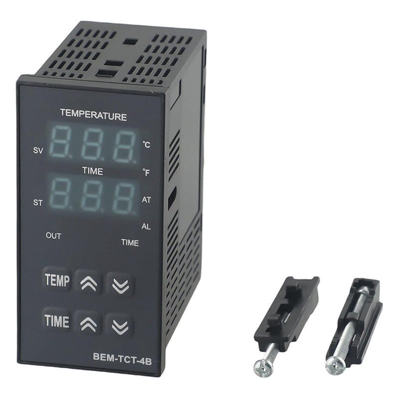 A96I-PID Control Model Digital Temperature Controller For Heat Press Machine With Built-In Timer BEM-TCT-4B