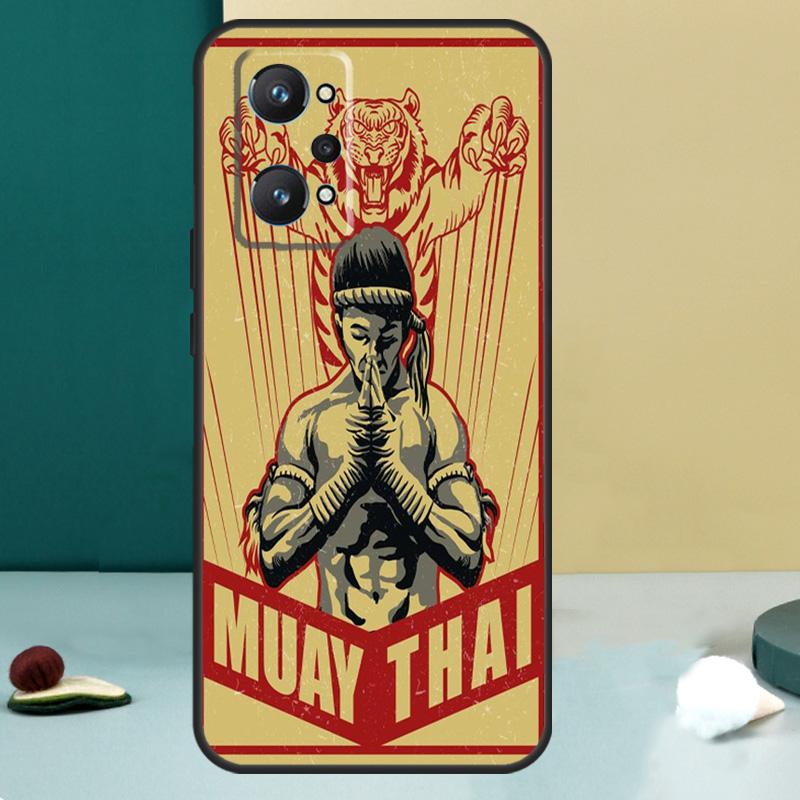 Muay Thai Kickboxing Fight For Realme GT 6T 5 6 GT 7 Pro C67 C75 C61 C55 C53 C51 C21Y C25S 10 11 12 13 14 Pro Plus Case