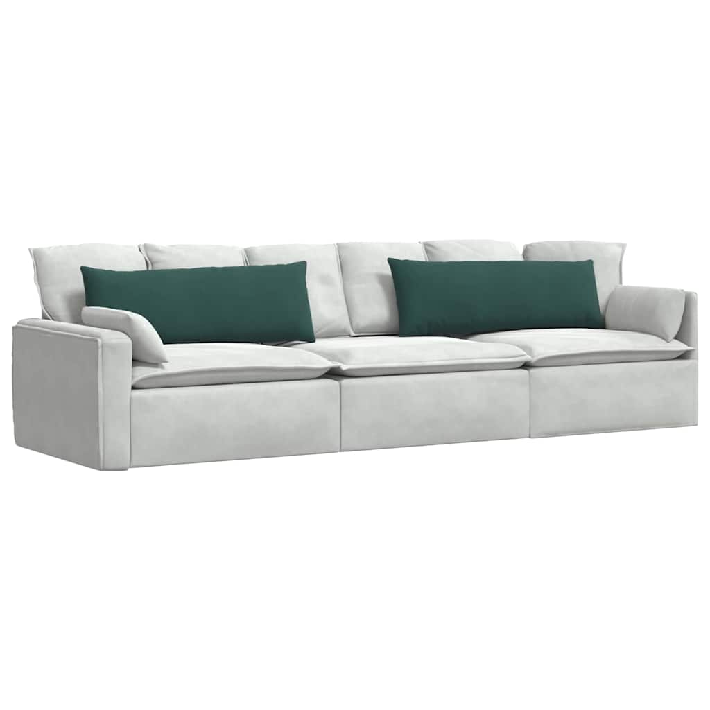 Sofa Cushions 2 Pieces Dark Green 120 X 40 Cm Cord Fabric