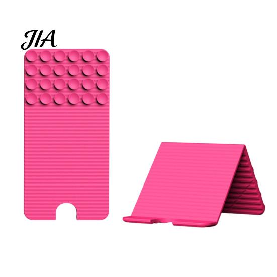 Handheld Camera Grip for Vlogging Silicone Phone Stand with Suction Cups, Foldable Flexible Desk Hands Free Mount Holder Tablet Laptop, Convertible