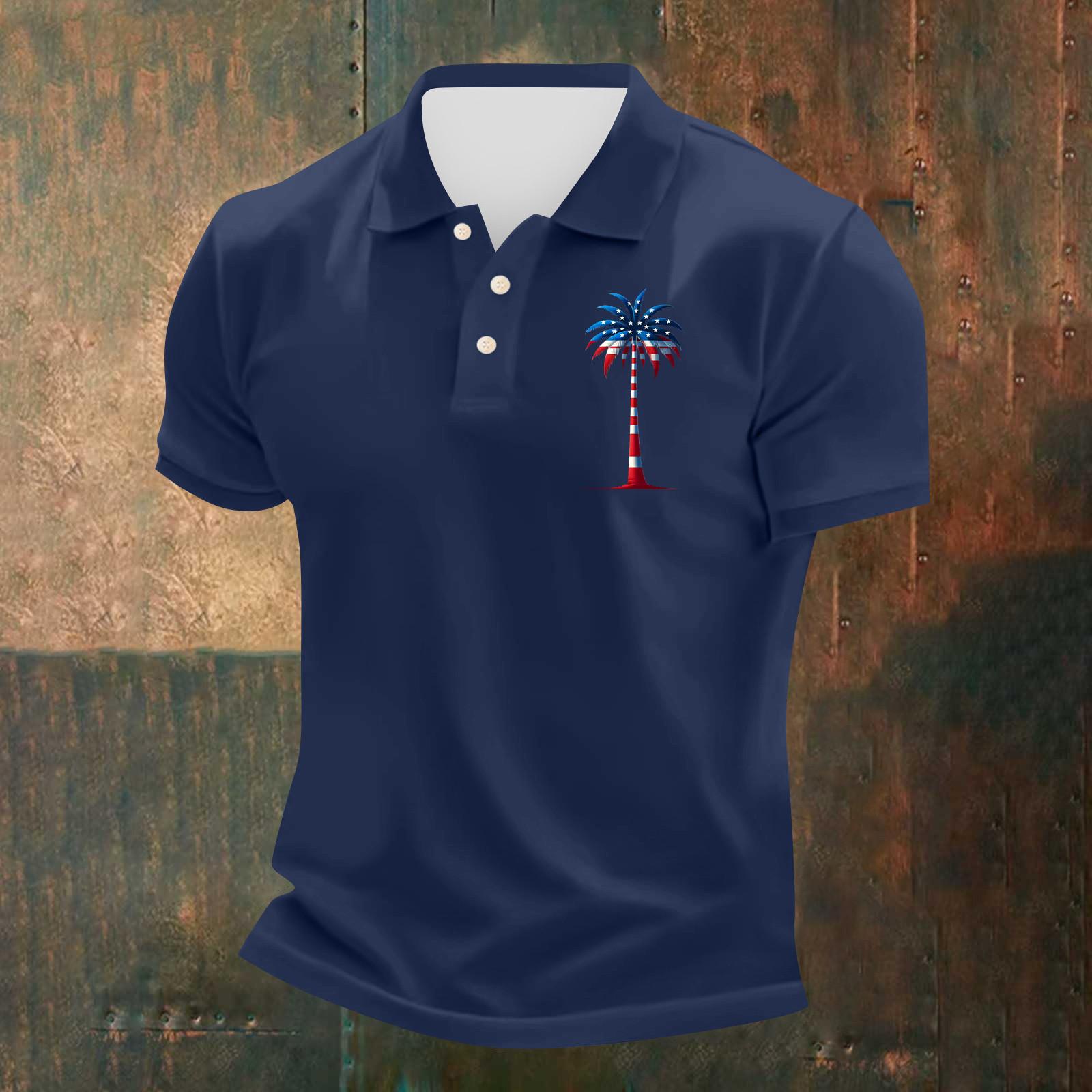 

Мужская повседневная футболка с коротким рукавом и принтом «День независимости» XXXL