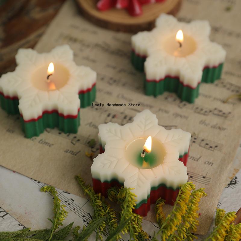 6 Styles Snowflake Silicone molds Soap Mold Chocolate Mold DIY Fondant Baking Cooking Cake Decorating Tool Christmas Decoration
