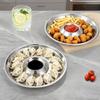 Circular Shape Snack Plate Drop-proof French Fries Plate Kitchen Gadgets Food Serving Tray  Bar