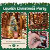 Tecnock 3D Bücherregal Weihnachten Laden DIY Miniatur Puppenhaus Bausatz mit LED Handgefertigtes Handwerk Holz Zusammenbau Spaß für Eltern und Detailliertes Interieur Beliebt