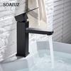 Waterfall Bathroom Sink Faucet Single Hole Vanity Stainless Steel Basin Mixer