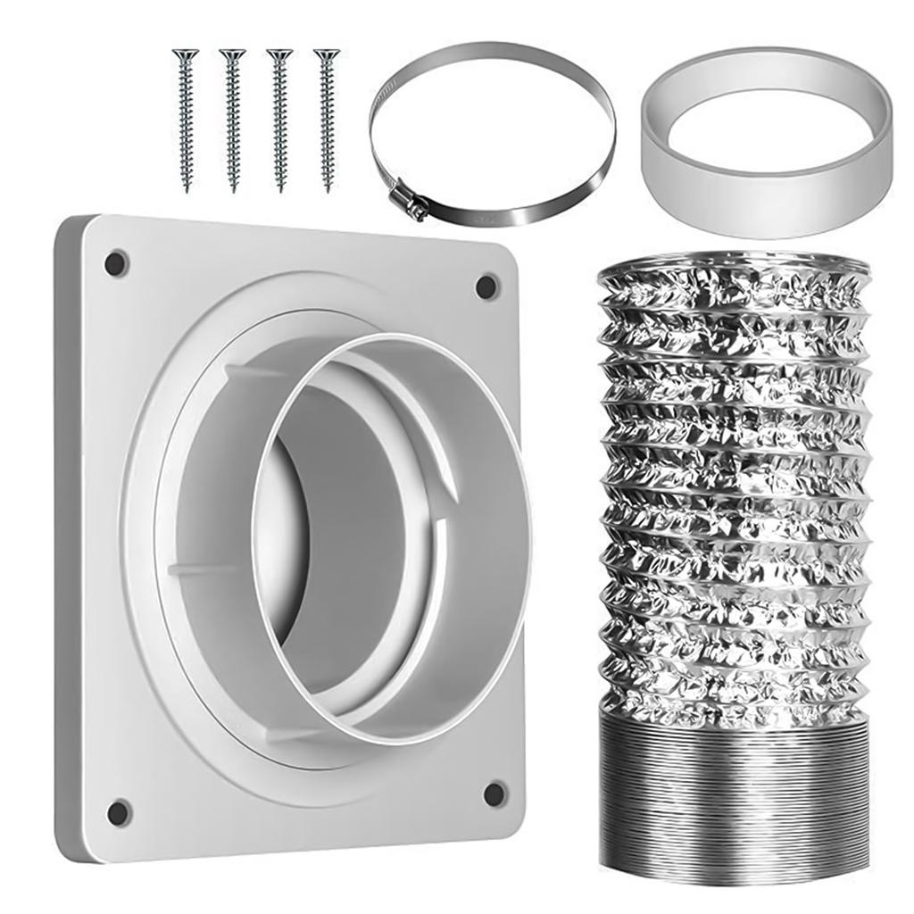 Dryer Vent Wall Plate Twist Lock Dryer Vent Connector Kit Dryer Duct Connector Flange for Wall Vent Ceiling Greenhouse