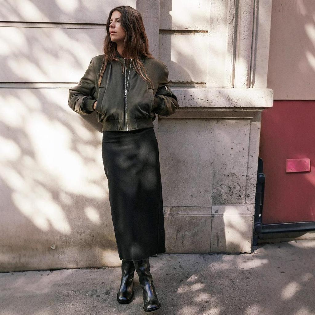 2024 Autumn European & American Style Women's Short Bomber Jacket