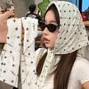 Headwear Y2K Star Hairs Scarf Women Hip Hop Punk Breathable Lightweight Large Square Streetwear Versatile Silk Scarf Headscarf