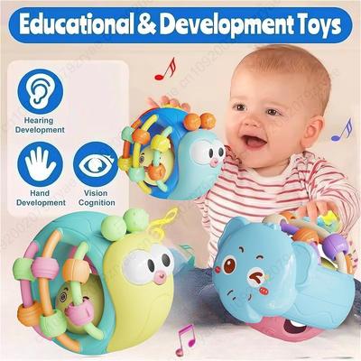 Bolas para Bebé Sonajero Peluche Juguete Bola Suave para Agarrar con la Mano Juguetes Educativos Sensoriales Actividad Juguetes para Bebé Gateando 0 6 12 Meses