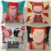Classic Anime Slam Dunk Cushion Cover Soft & Easy-Wash Pillow Case – Versatile for Couch, Bed, Travel and Office