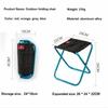 Outdoor Folding Chair Mini Size Portable Outdoor Folding Camping Chair Aluminum Alloy Fishing Chair Thicken Hiking Stool Folding Seat Chair