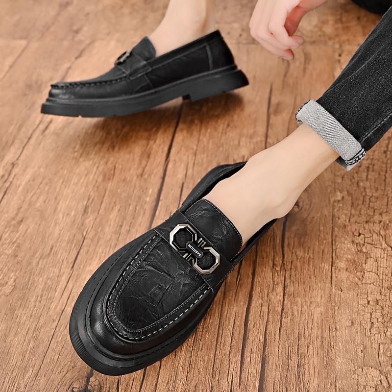 2023 Summer New Middle Aged Business Casual Leather Shoes Work Daily Wedding Breathable Men's Leather Face Dad's Shoes Men's Shoes