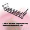 Modern Iron Hanging Basket Shelf With White Design For Efficient Wall Storage Organizers In Homes Bathroom Kitchen 55KF