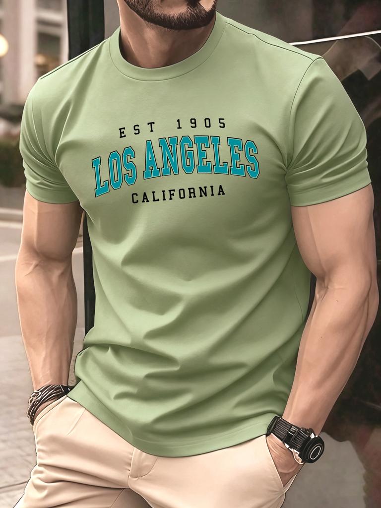 Usa Est 1905 California Printing T Shirt For Man ONeck Casual TShirts Summer Cotton Sportswear Unisex Loose Short Sleeve